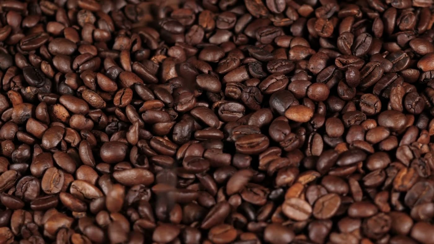 Roasted coffee beans
